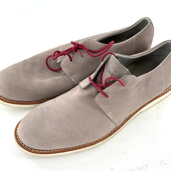 Timberland Mens Stormbuck Oxfords 12 Lace-Up Grey Nubuck Leather Shoes 5363A